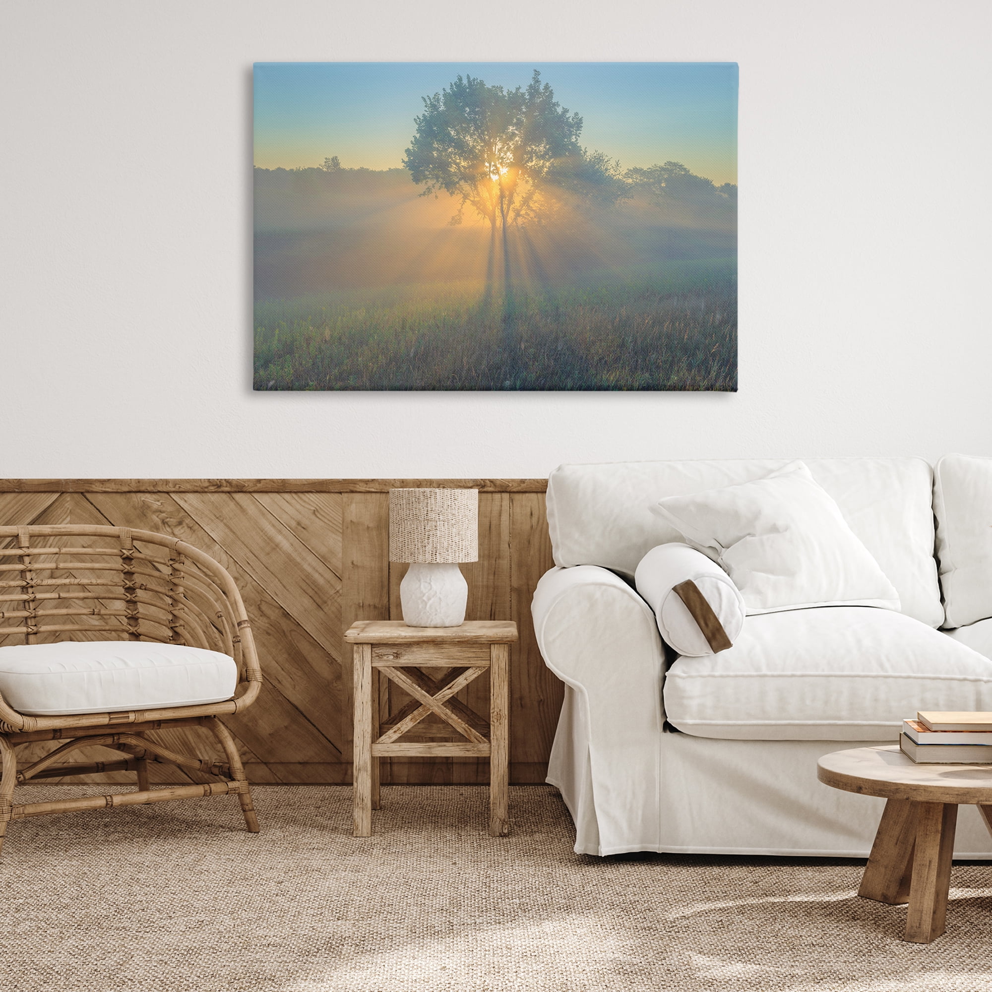 Stupell Industries Bright Sunlit Tree Landscape & Nature Photography Wrapped Canvas Art Print Wall Art, 45 x 30