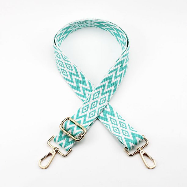Correa de bolso extendida de jacquard bordada Correa de bolso de estilo étnico ajustable de repuesto Accesorios Correa de hombro cruzada de un solo hombro para bolso de mujer
