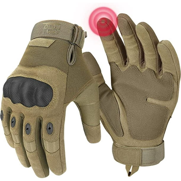 Guantes de moto Guante de pantalla táctil de dedo completo Mujeres y hombres Guantes tácticos para deportes al aire libre Guantes para Motocross Combate Escalada Camping Caza Ciclismo TUNC Sencillez