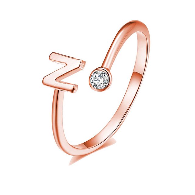 Moda 26 anillos de apertura de letras en inglés Zircon Girls Love Retro Jewelry Gift Wmkox8yi sjalhkljlk2737