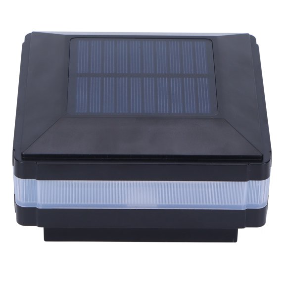 Pillar Lamp, High-brightness IP65 Waterproof Black Post Light 52 LEDs Double Color Induction For Gardens For Driveways For Corridors For Villas Warm White+Blue