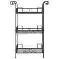 thumbnail image 5 of Safavieh Noreen Outdoor Iron 3 Tier Shelf, Black, 5 of 13