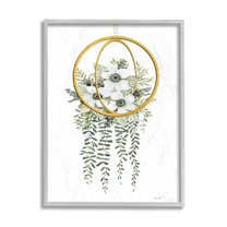 Stupell Industries White Floral Poppies Vines Indoor Modern Planter Design by Cindy Jacobs