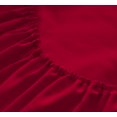 thumbnail image 4 of Mutlu Home Goods Rayon Made From Bamboo Sheets Set, California King Red Sheets - Deep Pockets - Wrinkle Free - Ultrasoft - 4 Pieces, California King Size, Red, 4 of 5