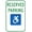 Warning Sign 4, variant on New York Handicap Parking Accessible Entrance Right Arrow Sign - 8"x12", Metal Security Decor for Home, Business, Yard