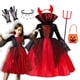 thumbnail image 2 of Disfraz de fantasma para niñas, ropa de bruja mágica, disfraz de Terror, vampiro, murciélago, fiesta de carnaval, Halloween, 2-10T, 2 of 5