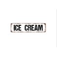 thumbnail image 1 of Letrero de metal para helado, helado, batidos, salón de dulces, cocina, despensa, letrero de metal rústico para calle o placa con nombre para puerta, tamaño: 4 x 16 pulgadas, 1 of 4
