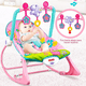 thumbnail image 3 of Silla Vibradora Mecedora De Bebe Musical Con Juegos Rosa, 3 of 5