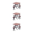 thumbnail image 4 of relayinert Portable Miniature Room Furniture Kit with Foldable Plastic Table Chair Set Type1 3Set, 4 of 6