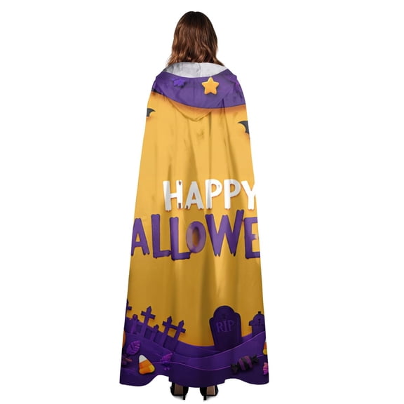 Adult Halloween Cape Hooded Cloak Full Length Cosplay Costume Warm Velvet