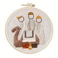 thumbnail image 1 of YOPTOP 1 Set Christmas Cross Stitch Nativity Scene Embroidery Kit - Complete DIY Materials for Handmade Embroidery  Includes Pattern  Thread  and Needle for Creative Holiday Crafting,Style C, 1 of 7