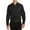 Black, variant on Just Blanks SuperPro Twill Shirt Button-Down Collar Back Shoulder Pleats Left Chest Pocket, Black, 4XL