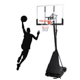 thumbnail image 2 of Portable Basketball Hoop System , 5.2-10 ft Height Adjustable Basketball Goal for Kids, Youth, and Adults, 44" Shatterproof Backboard, Rust-Resistant Steel Pole, Easy to Move with Wheels, for Outdoor, 2 of 10