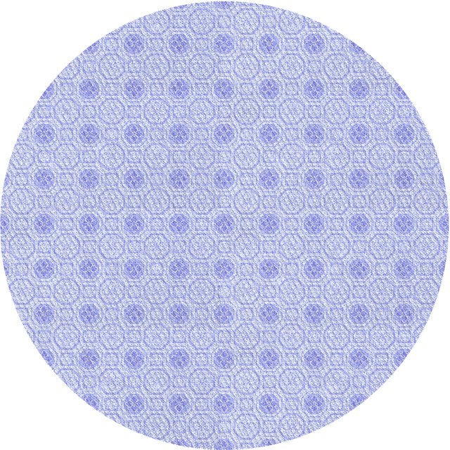 Ahgly Company Tapis Rond Lavable en Machine Intérieur Transitionnel Bleu Céleste, 5 Pieds Rond