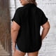 thumbnail image 5 of TaTaai Women's Plus Size Casual Shirt, Short Sleeve Button Down with Notch Collar, Patch Pocket Blouse for Everyday Wear Gift, 5 of 7