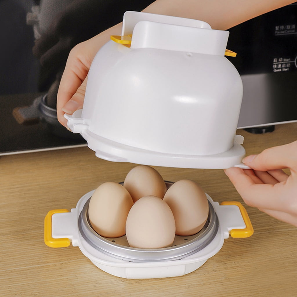 Geemin Microwave Eggs Boiler, Boiled Eggs Poachers Eggs Cooker Microwave Boiled Eggs Maker