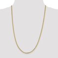 thumbnail image 2 of Real 14kt Yellow Gold 2.3mm Flat Beveled Curb Chain; 20 inch; Lobster Clasp; for Adults and Teens; for Women and Men, 2 of 6