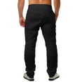 thumbnail image 2 of Casual Mens Loose Fit Linen Pants Straight-Legs Elastic Waist trousers, 2 of 2