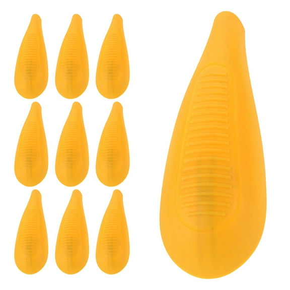 VORCOOL 8Pairs Clothes Hanger Shoulder Pads Yellow Anti Deformation Plastic Garment Protectors