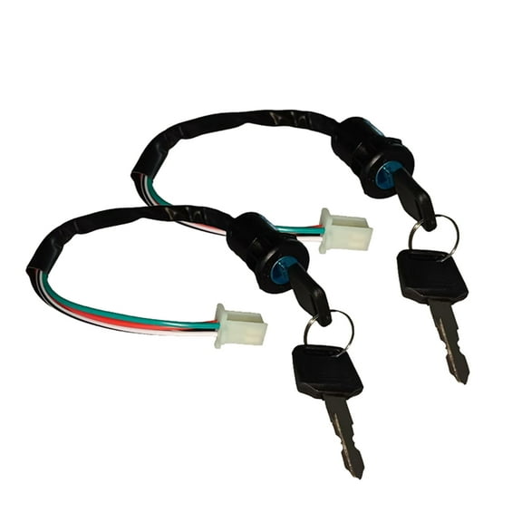 Motorcycle 4 Wires Ignition Switch with wire ignition switch, key start switch, door lock suitable for ATV50cc-250cc off-road motorcycle