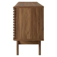 thumbnail image 2 of Media TV Stand Console Table, Wood, Brown Walnut, Modern Contemporary Urban Design, Living Lounge Room Hotel Lobby Hospitality, 2 of 10