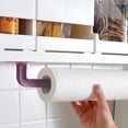 thumbnail image 4 of Yuarrent Estante de almacenamiento con gancho multifuncional para montar en la pared, soporte para papel higiénico Almacenamiento y organización del hogar rosa púrpura, 4 of 6