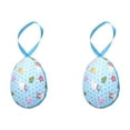 thumbnail image 2 of Dvkptbk Œufs de Pâques en Mousse Décoration en Forme de Tissu Fleur Colorée Simulation Pendentif Décorations de Pâques, 2 of 6