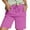 Hot Pink, variant on Jamsmile Women Pants Summer Casual Straight Leg Drawstrings Pants High Waist Sports Loose Shorts Casual Boho Beach Short Pants