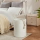 thumbnail image 3 of 43L - Woven Collapsible Clothes Storage Basket for Blankets, Laundry Room Organizing, Bedroom, White, 3 of 4