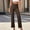 Coffee, variant on Women's Casual Pants High Waisted Loose Fit Wide Leg Trousers For Everyday Wear Comfortable And Versatile Design Drawstring Sweatpants Women Womens Business Casual Pants plus Size Womens Baggy Pants