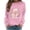 Pink, variant on Cmfcve Heart Hands Sweatshirts for Women Floral Graphic Crew Neck Long Sleeve Loose Fit Casual Pullover Tops