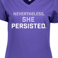 thumbnail image 4 of Inktastic Nevertheless, She Persisted Women's V-Neck T-Shirt, 4 of 5
