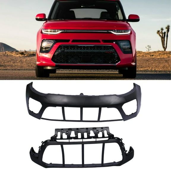 New Front Bumper Cover Kit For 2020 2021 2022 Kia Soul EX LX S X-Line KI1014105
