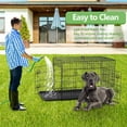 thumbnail image 3 of YRLLENSDAN,Dog Crates for large Dogs,large Dog Kennel Indoor,Wire Dog Crates,Collapsible Dog Crate,Crates for Dogs Indoor,48 Inch,Black, 3 of 7