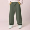 thumbnail image 2 of GigrtiJin 2-10 Years Toddler Children's Sweatpants Solid Color Cotton Elastic Waisted Bottom Cinch Jogger Pants Casual Sport Pants, 2 of 3
