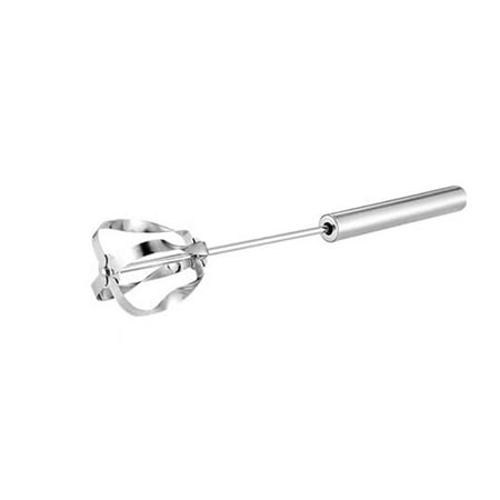 

XKHAZA Egg scrambler hand mixer Rotating Semi-Automatic Eggbeater Stainless Steel Eggbeater Allows you to stir Easily Without Feeling Tired Used for Making Cream of Egg Beater