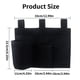 thumbnail image 3 of Injueey Bolsa de almacenamiento para cabecera de cama colgante, soporte para revistas, apartamento, baño, dormitorio, puerta, organizador de Almacenamiento y organización del hogar, 3 of 6