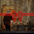 thumbnail image 3 of Adornos navideños, adornos navideños, regalos navideños, pegatinas luminosas de lazo para ventanas y salas de estar, pegatinas decorativas de pared autoadhesivas, 2 unidades de pegatinas de plástico., 3 of 5