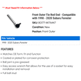 thumbnail image 2 of Front Outer Tie Rod End - Compatible with 1998 - 2020 Subaru Forester 1999 2000 2001 2002 2003 2004 2005 2006 2007 2008 2009 2010 2011 2012 2013 2014 2015 2016 2017 2018 2019, 2 of 2