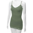thumbnail image 4 of TheLovely Women's Junior and Plus Adjustable Spaghetti Strap Lace Tim Cami Tank Top, 4 of 5