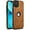 Brown, variant on AIOVETEAB Compatible with iPhone 13 Mini Case Premium Leather TPU Hybrid Case Cover,Brown