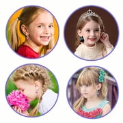 SAYLITA 16 Pairs Girls Hypoallergenic Dangle Hoop Earrings for Girls Earrings Aesthetic Cute Earrings for Teen Kids Earrings Stick on Earrings for Little Girls Hoop Earrings Christmas Birthday Gifts
