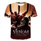 thumbnail image 1 of Marvel 2022 New Boys Summer Venom 2 Camiseta con estampado 3D Cuello redondo Camiseta de manga corta Casual Loose Hip Hop Niños Camisetas divertidas Tops14T zhangyuxiang CONDUJO, 1 of 2