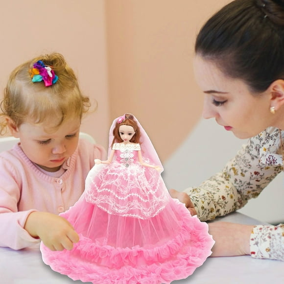 TOPRenddon Little Dolls Set with Mini Princess Dolls for Girls, Mini Doll Playset with Extra Clothes and Accessories, Toy for Girls 4 and Up