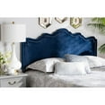 thumbnail image 4 of Baxton Studio Nadeen Modern and Contemporary Royal Blue Velvet Fabric Upholstered King Size Headboard,Wholesale, 4 of 7
