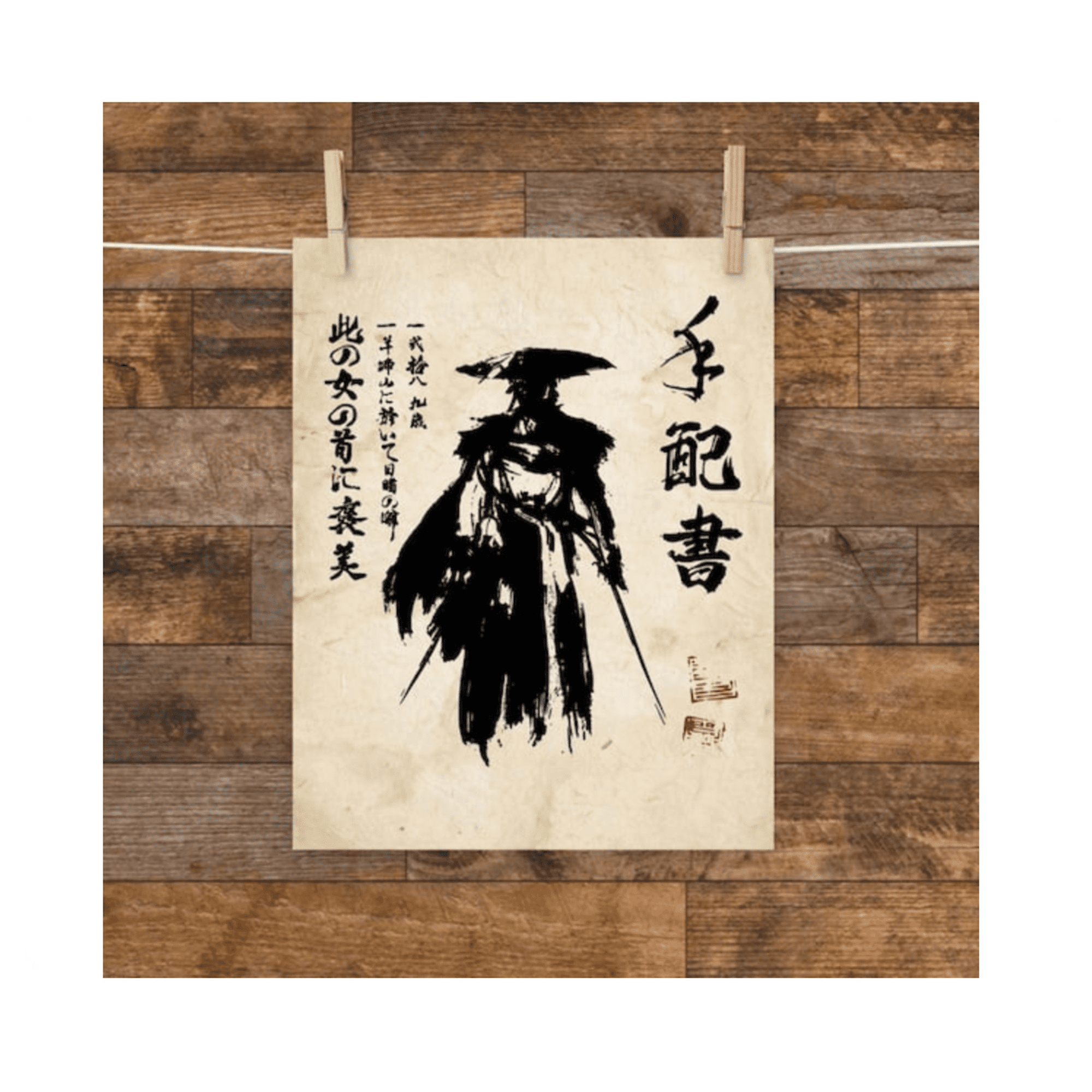 Onryo Bounty Poster Ghost Of Yotei Game Fan Art Print Home Decor Office Wall Art Living Room Decor, Paper Poster Only