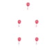 thumbnail image 3 of Cateissary Kit de decoración de pasteles Globos exquisitos Herramientas para hornear Estilo simple Decoraciones de feliz cumpleaños Decoración de boda Rojo 5piezas Cateissary CBP228009, 3 of 6