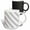 Multicolor, variant on 3drose, Gray and White Diagonal Stripe Pattern Striped Stripy Stripey Grey Silver Simple Modern Contemporary, 11oz Two-tone Yellow Mug