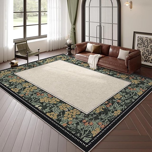 Irregular Shaped Rug, Modern Abstract Area Rugs for Livingroom Bedroom, Boho Rug Large Area Rug Machine Washable Area Rugs Outdoor Rug Waterproof