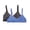 Stone Crush Blue/Grey, variant on Women's Hanes DHO101 Triangle Bralette - 2 pack (Black/Black L)